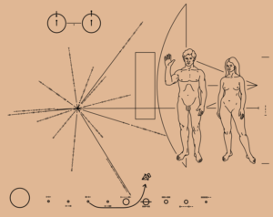 Plaque de la sonde spatiale Pioneer 10